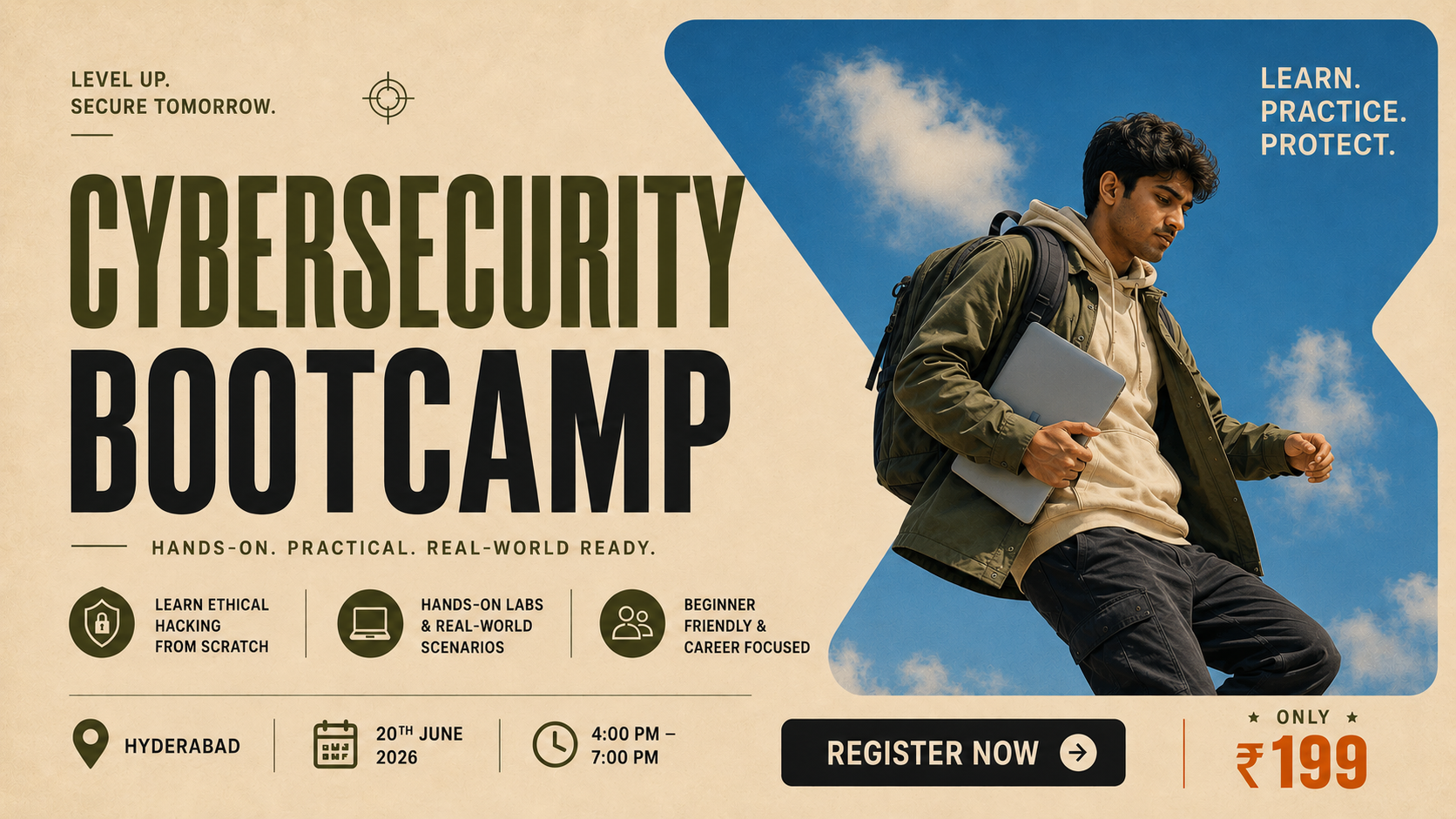 Cyber security Bootcamp in Hyderabad: Learn Ethical Hacking for Just ₹199