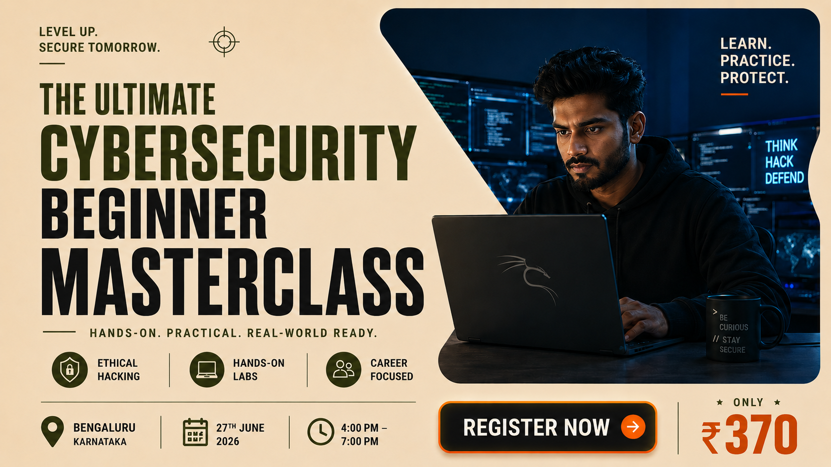 The Ultimate Cybersecurity  Beginner Masterclass in Bengaluru